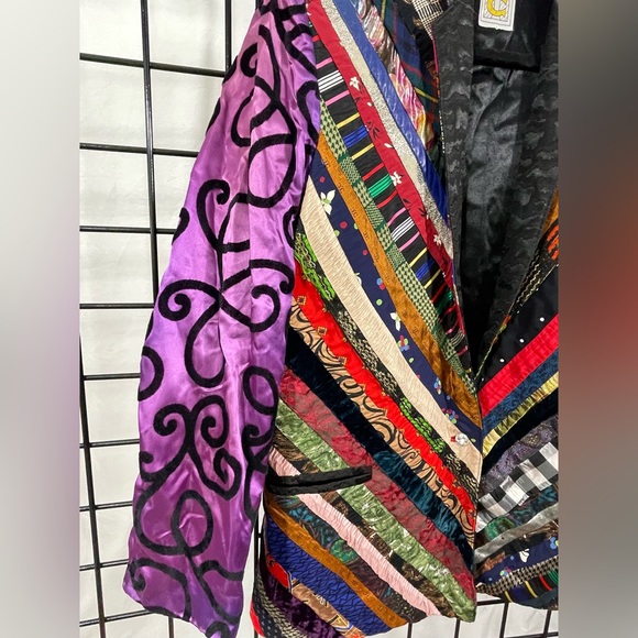 🚚 MOVING SALE Vintage Multi-Ribbon Jaquard Blazer Jacket by Chun Yuen - Picture 2 of 16